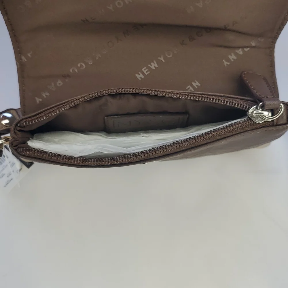 NWT NY&Co Brown Clutch